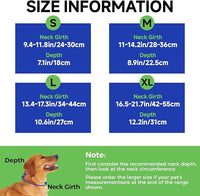 Dog Cone Collar M, Soft Cones for Large Medium Small Dogs,Adjustable Dog Cone Alternative to Stop Licking, Comfy Elizabethan Collar for After Surgery Wound Healing & Hot Spots Blue