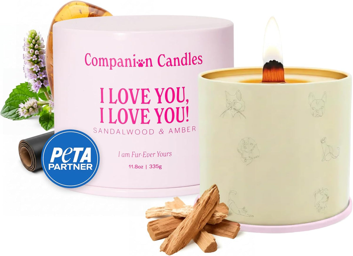 Nostalgia Pet-Friendly Scented Candle - I Love You, I Love You! - 11.8oz / I Love You, I Love You