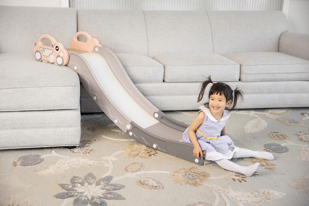 Indoor Kids Baby Couch Slide for Toddler 1-3 - Pink - image 3