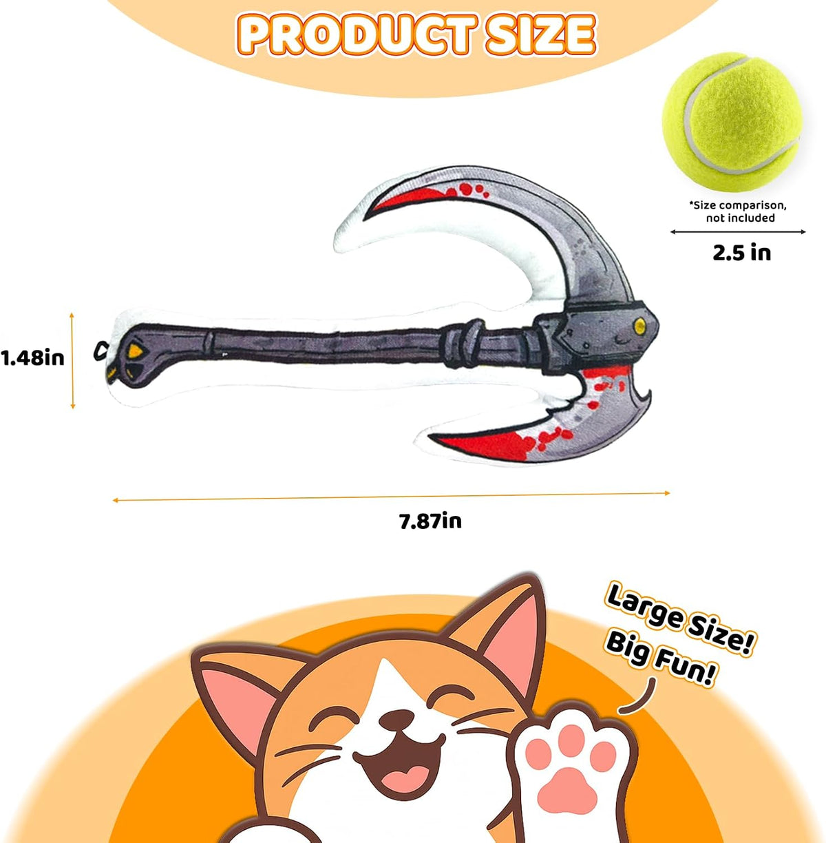 Catnip Toy [2000mg Premium Catnip] - Sickle Style - image 2