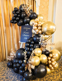 Pastel Rainbow Balloons Arch Garland Kit for Pastel Party Decor – Fun for Kids & Family - Black Gold - image 3