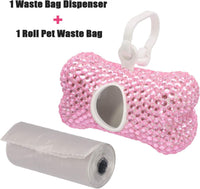 Soleebee Bling Crystal Bone Shaped Pet Waste Bag Dispenser with 1 - image 4
