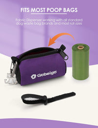 Gobeigo Dog Poop Bag Holder with Used Bag Carrier – Essentials for Dogs - Purple - image 4