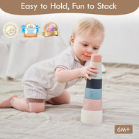Moonkie Stacking Cups Toy - Fine Day - image 2