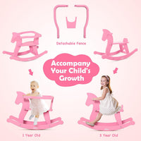 Belleur Rocking Horse for Kids 1-3 Years Old - Pink - image 2