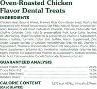 Greenies Feline Adult Dental Cat Treats, Oven Roasted Chicken Flavor, 21 oz. Tub