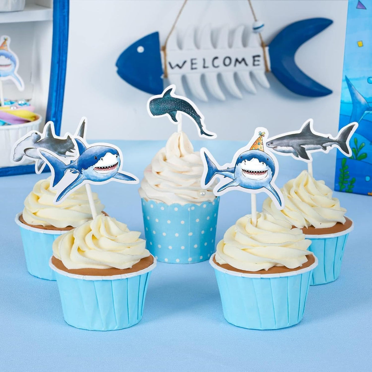 WERNNSAI 36 farm cupcake toppers with cow, pig, sheep, horse and house designs - view 26