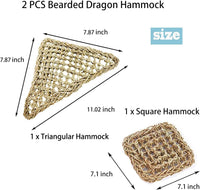 PIVBY Bearded Dragon Hammock（11.02" x 7.87" - 2 PCS - image 2