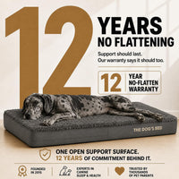 The Dog’s Bed Orthopedic Memory Foam Dog Bed - Grey Fur / XXL Beds (6" deep) - image 4