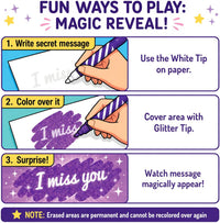 JoyCat 10 Color Changing Markers for Kids Ages 4-8 - Glitter Erasable Markers - image 2