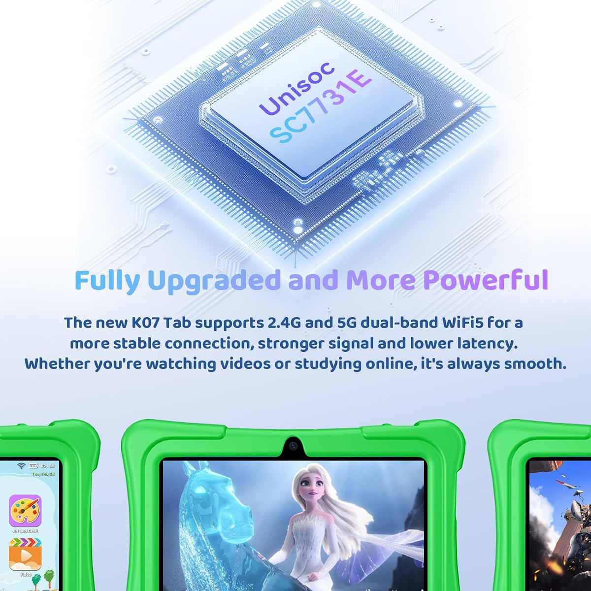 aiprotablet Kids Tablet, 6GB+32GB 1TB Expand - Green - image 3