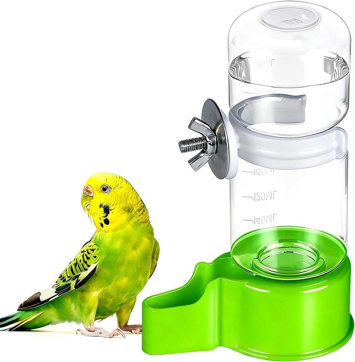 2 Pack Automatic Bird Cage Water Dispenser - Green / 1PCS Water Dispenser