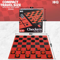 HI-Q Checkers & Tic-Tac-Toe Board Game Set - Checkers +Tic, Toc, Toe / 1-Pack - image 4