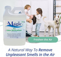 Magic Air Odor Neutralizer Spray, Powerful Dog & Cat Urine Odor Neutralizer, Safe Air Refresher for Home, Safe Odor Absorber for Pet, Closet & Any Strong Odor Remover, 64oz