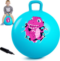 EVERICH TOY 18 inch hopper ball for kids with handle, purple pink clouds - view 6