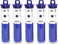 Ahoper Right Left Center Dice Game Prime Set Bundle with 3 Dices + 36 - Blue 5 Pack