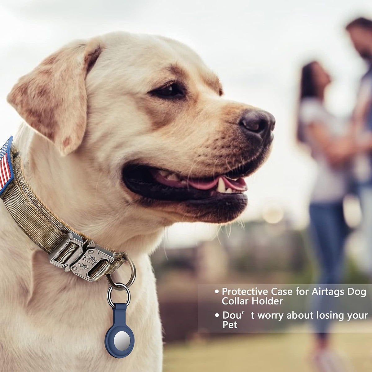 DAGANXI Tactical Dog Collar - Brown / XXL - image 2