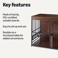 Amazon Basics Furniture Style Dog Crate - 48'' - image 2