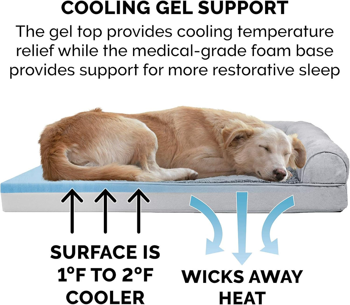 FurHaven Orthopedic Dog Bed for Large Dogs - Jumbo Plus / Gray - image 4