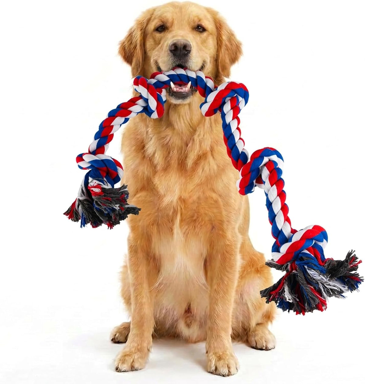Bmag Dog Rope Toys for Aggressive Chewers - Red