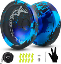 C130 YoYo Professional Responsive Yo yo Bearing for Kids Beginner - Black Blue Purple yoyo