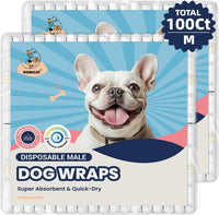 Dog Diapers Male, X-Small 50 Ct - Medium: 100Ct