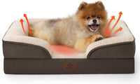 Bedsure Orthopedic Dog Bed Medium Washable Original Design - Self Warming-Brown / 24"l X 18"w X 6"th