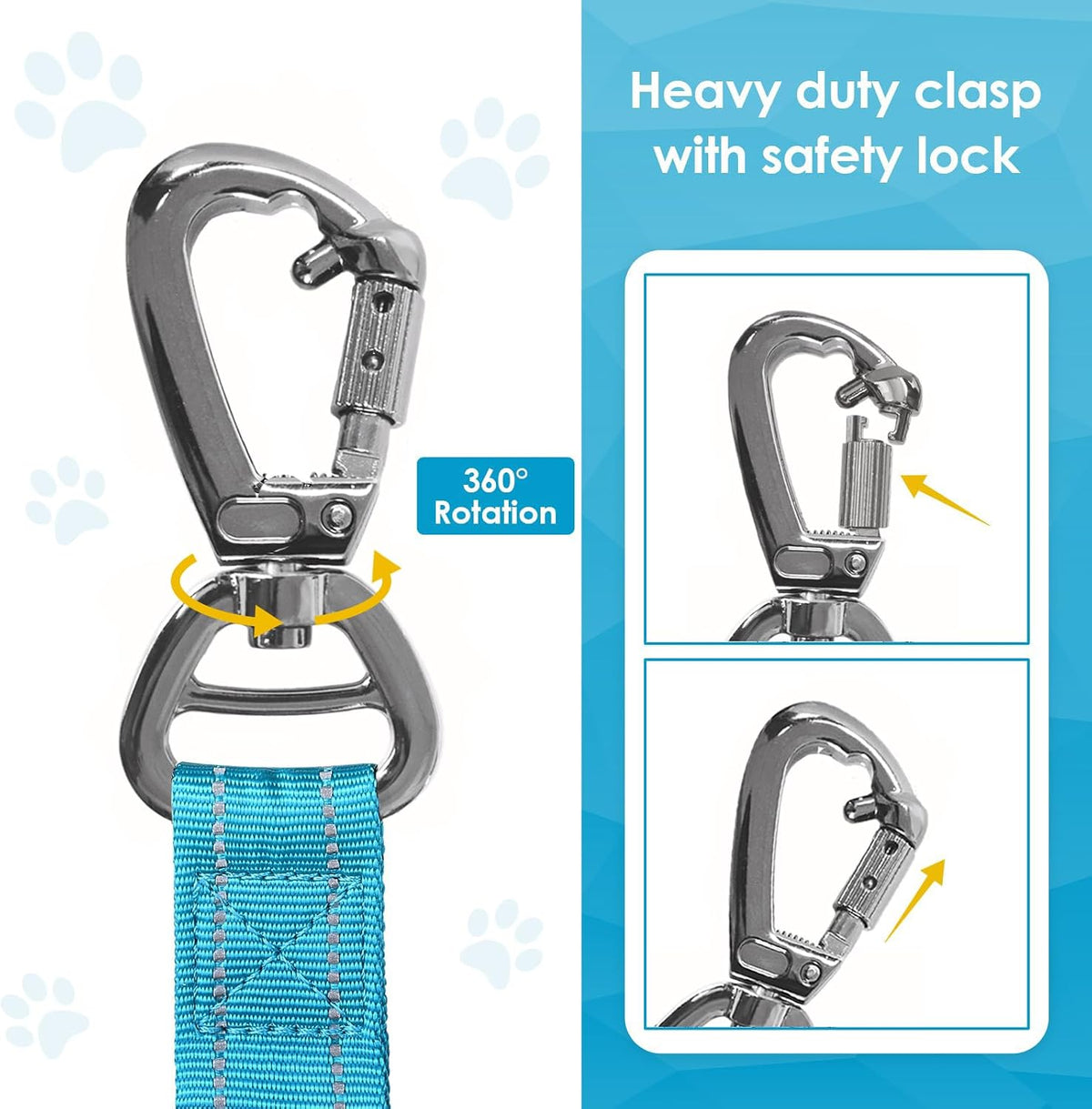 AUBELL Tactical Dog Leash Heavy Duty - Blue - image 3