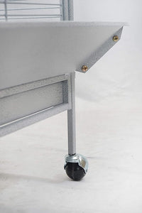 Corner Bird Cage for Cockatiel Parakeet Black and White (White Vein)