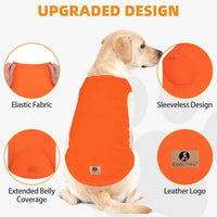 Halloween Dog Shirts for Large Dogs - Orange&Red / X-Large(Chest 26", Back 19") - image 2
