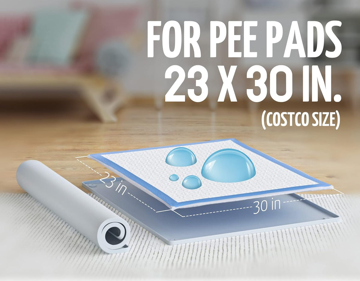 Dog Pee Pad Holder Tray Fits for 30” x 23” Pee Pads - 30 x 23 Inches / Sky Grey - image 2