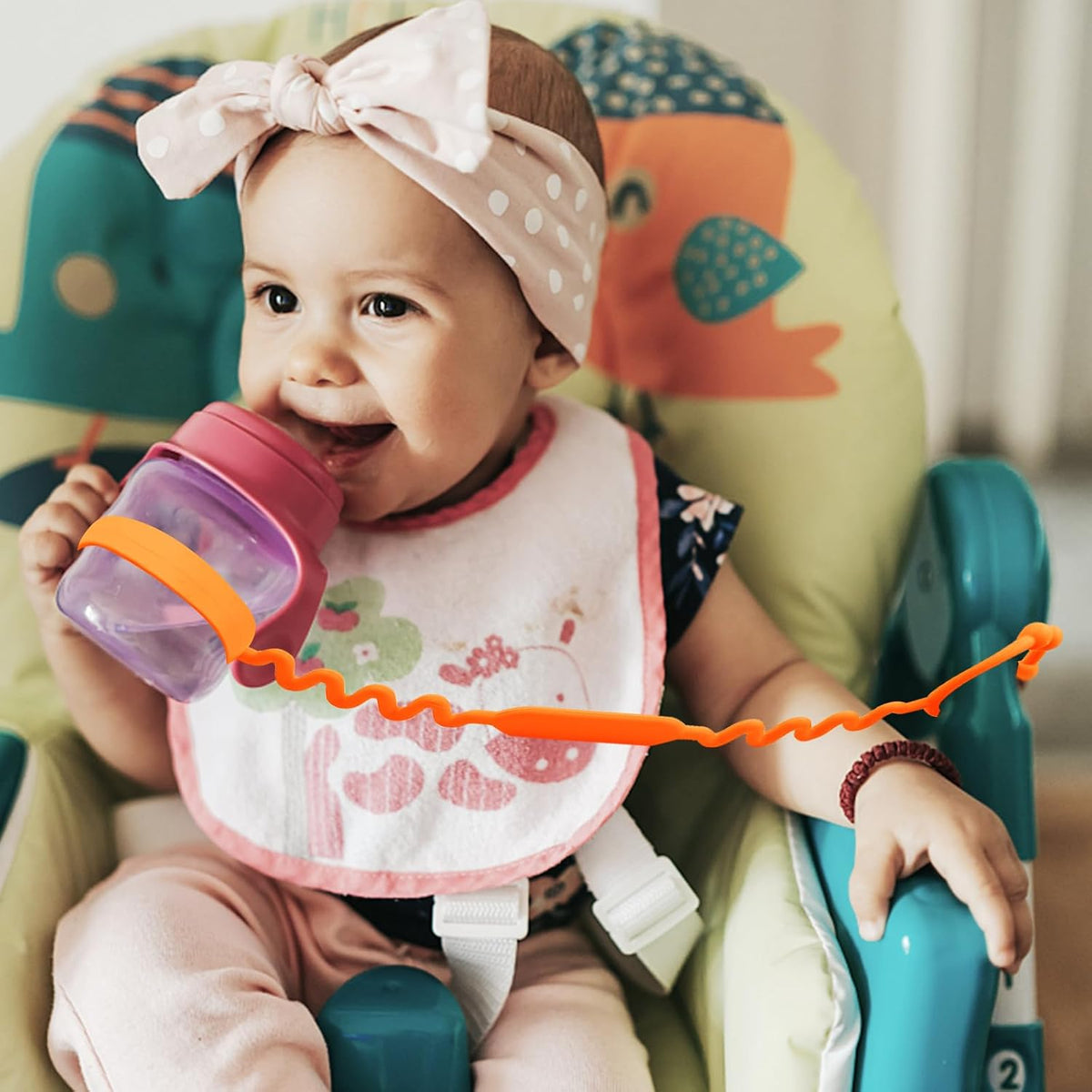 Toy Straps for Baby, Toy Safety Straps for Toy, Sippy Cup Straps - A-multi-5pk - image 2