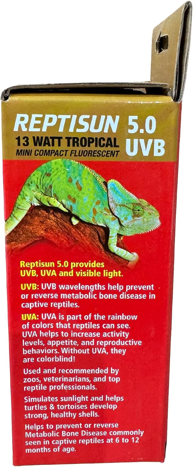Zoo Med ReptiSun 5.0 Mini Compact Fluorescent Lamp 13 Watts – Essentials for Reptiles And Amphibians - 2 Count (Pack of 1) - image 3