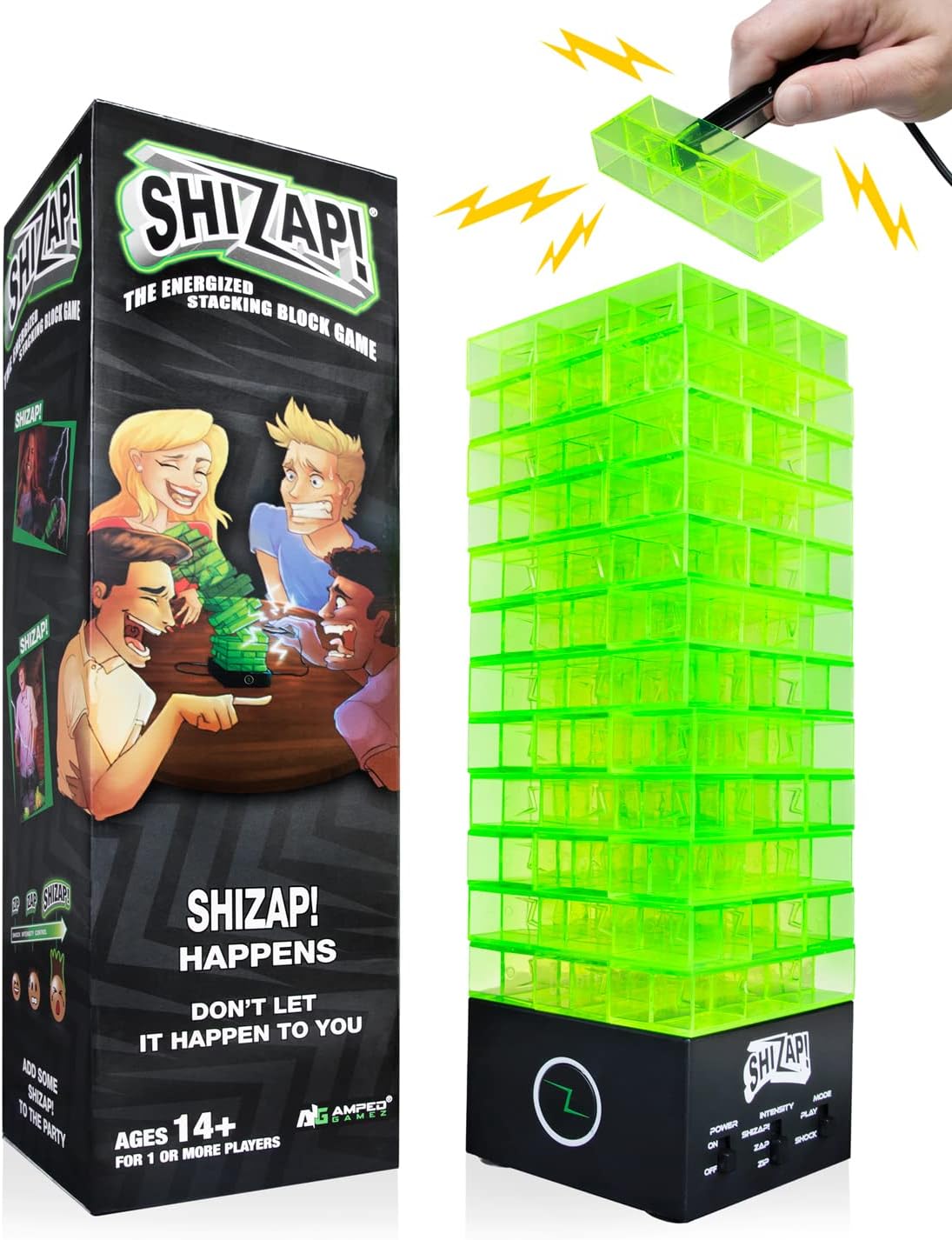 PhraZor Taze - Electric Shock Word Guessing Party Game with Cheat Detector – Fun for Kids & Family - ShiZap!