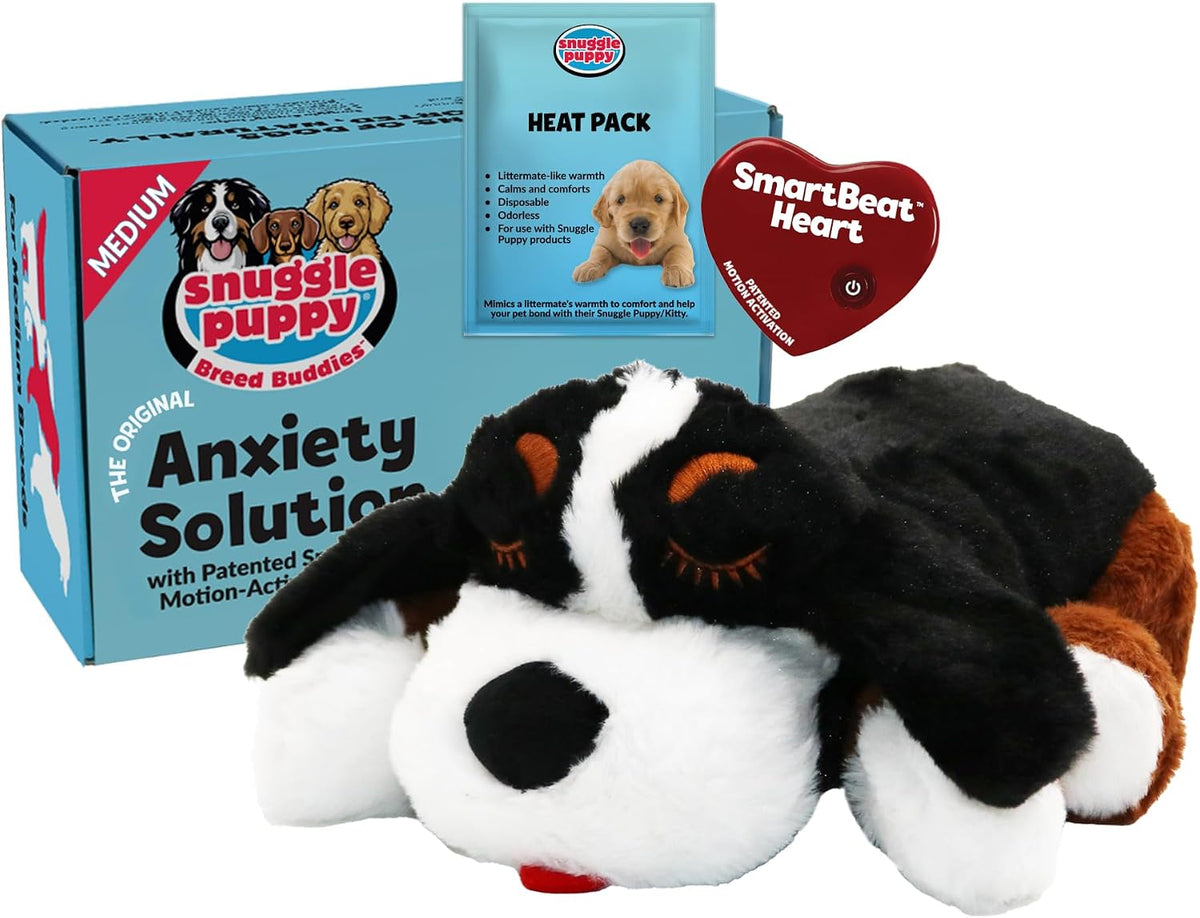 Snuggle Puppy Heartbeat Toy, Calming Comfort, Medium Breeds - Bernese / 1 Count (Pack of 1)