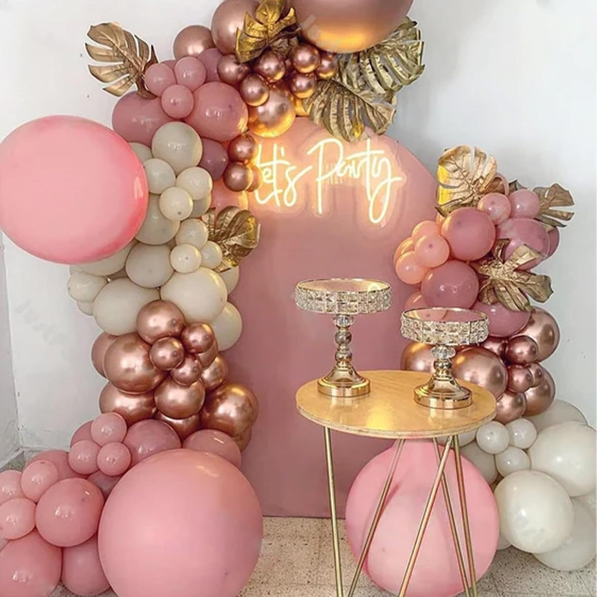 Sage Green Brown Balloons - Dusty Pink White - image 4