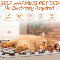 2 Pack Self Warming Cat Dog Bed Pad - Grey / 22'' X 18'' / Hearts - image 3