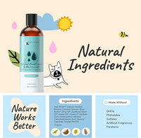 kin+kind Cat & Dog Conditioner with Shea Butter All-Natural Formula with Betaine & Aloe Moisturize & Restore Coat for Dogs and Cats Shed Defender & Coat Defense Pet Defender S 12 fl oz Made in USA