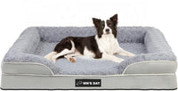 Orthopedic Dog Beds Medium Large Sized Dog, Dog Sofa Bed - Large(36 * 27 * 7.5 In) / Grey