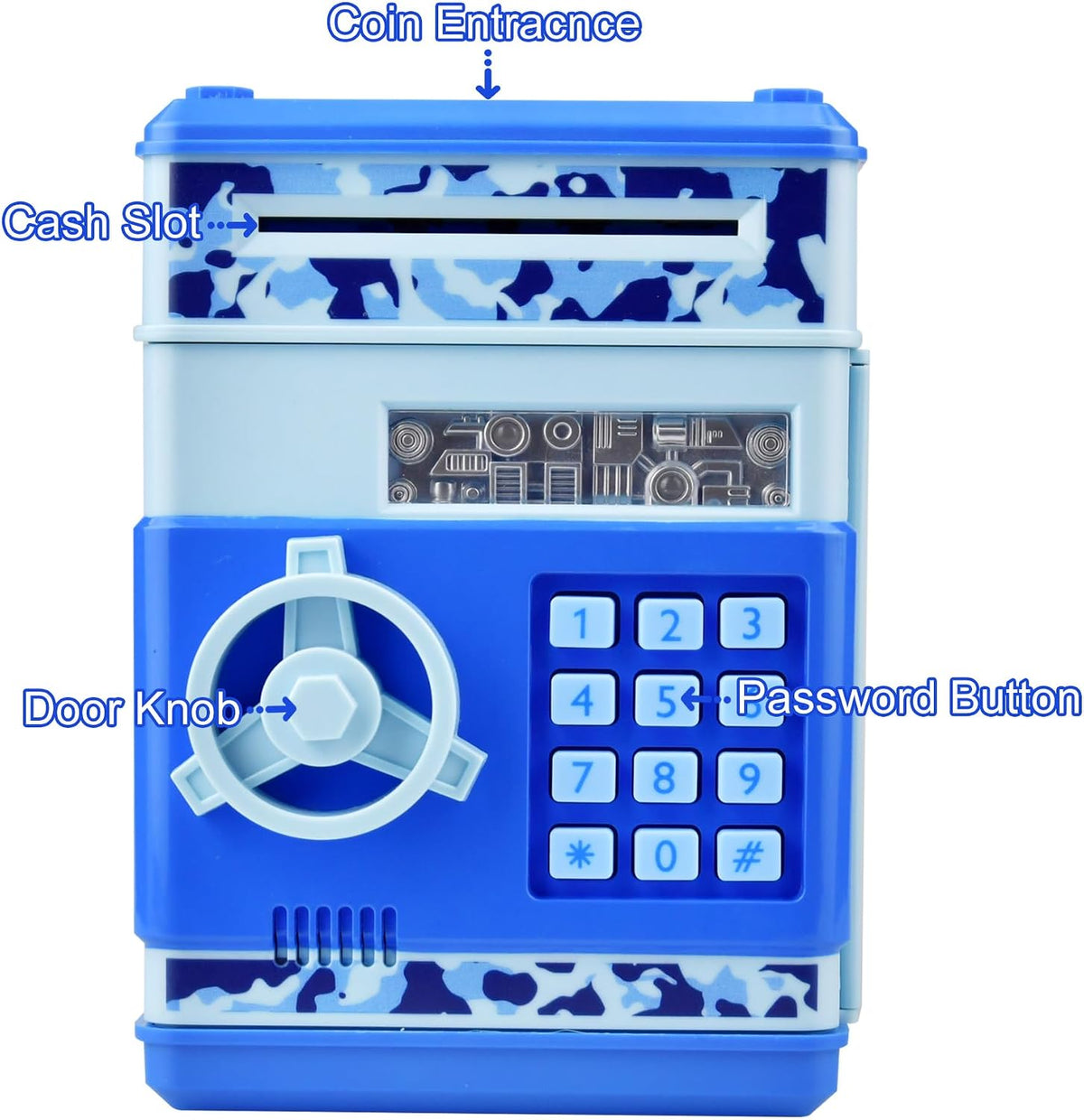 HUSAN rose gold electronic ATM piggy bank for kids with password keypad - view 14