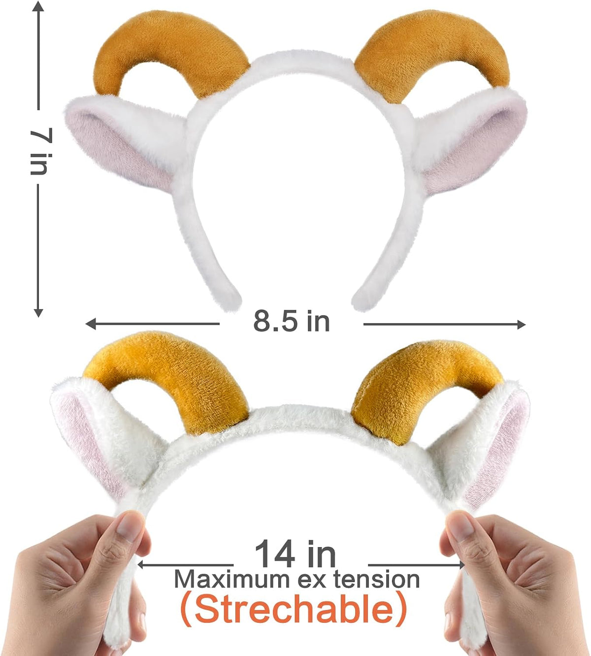 Beviliu Dog Ears Golden Movable - White Brown / 1 Count (Pack of 4) - image 4