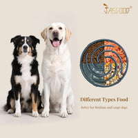 JASGOOD Slow Feeder Dogs Bowl for Large Medium Dogs - Large / G-Ink Blue - image 4