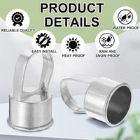Therwen 12 pack aluminum chain link fence ring caps for 2-3/8 inch posts - view 20