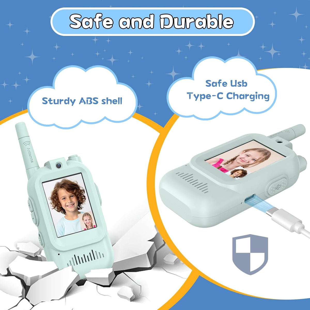 Video Walkie Talkies for Kids - Green+Green - image 4