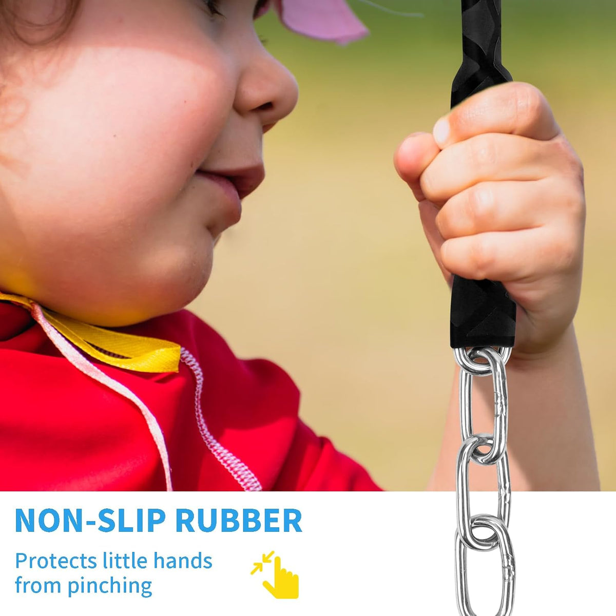 Dakzhou 84 inch stainless steel swing chains with grip sleeves and quick connection buckles - view 17