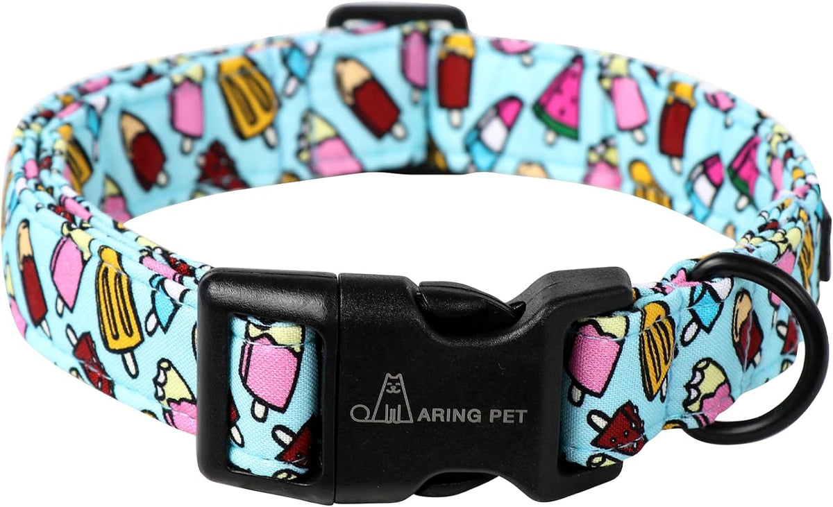 ARING PET Fall Dog Collars - Large / Summer Blue Ice Cream