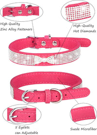 Dog Collar for Small Dogs - L / rose red4 - image 3