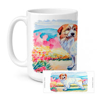 Great Pyrenees Ceramic Coffee Mug 15 oz Decorative Large C Handle Mug Cup for Tea, Cocoa Hot Chocolate