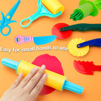 Dough Tools 55 PCS Dough Play Tools Set for Kids - 9pcs - image 4