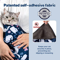 Paw Legend 27.6" Cat Wrap for Grooming Cat Wrap for Cutting Nails Cat - XL(35.4'x35.4") / Cute Cat - image 2